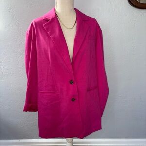 Oversized Statement Women's Pink Blazer size medium